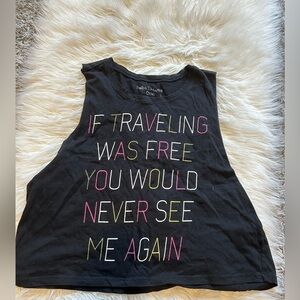 Black crop  top